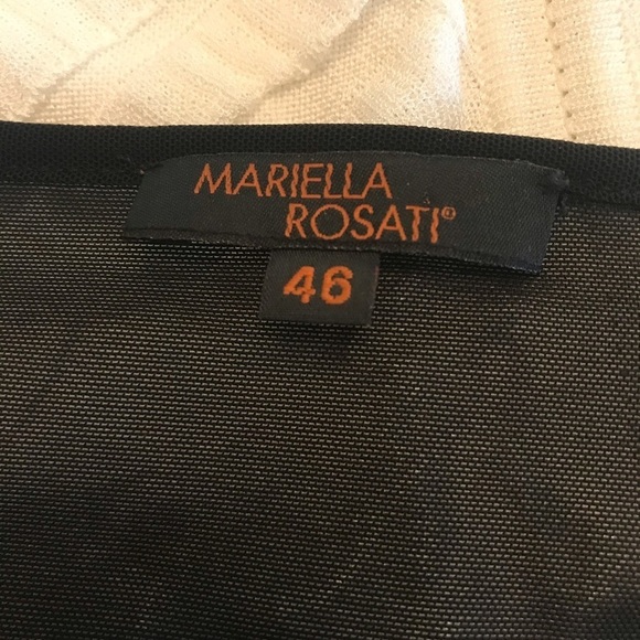 Mariella Rosati Black Abstract Top Size 46 - Picture 5 of 7